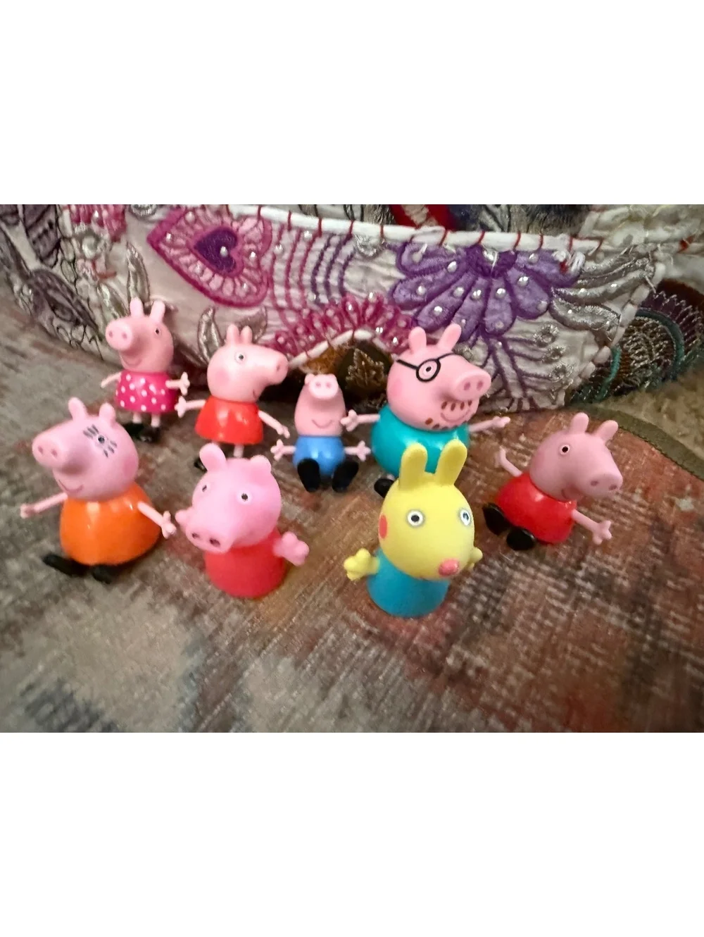 Peppa pig collectible figurines lot of 8 bundle cheap sale